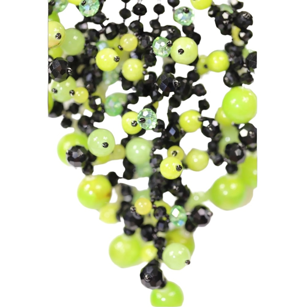Handmade Kim Lou e Green Cluster Necklace - Picture 6 of 13